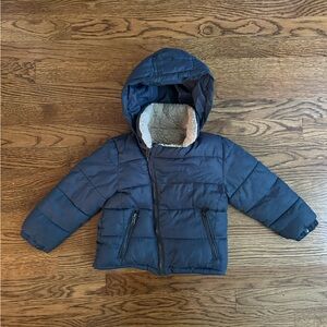 Zara Toddler Navy Puffer Jacket